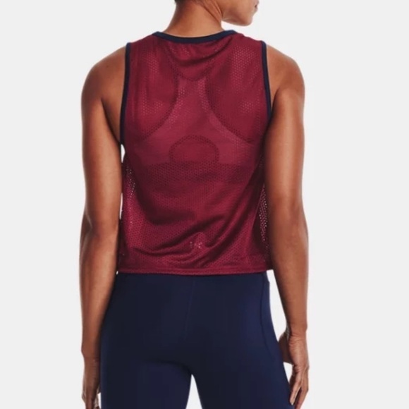 NWT Under Armour UA Playback Retro Mesh Sleeveless Tank Top - Picture 2 of 8